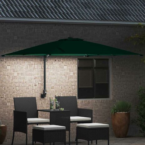 Tuinparasol Groen 248.5 x 247.5 x 160 cm Stof