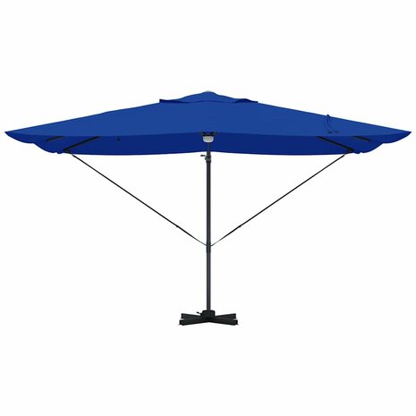 Cantilever Roma parasol Blauw en Zwart 352 x 251 x 265 cm