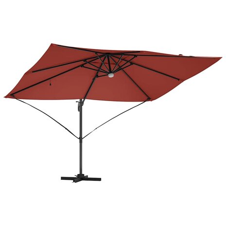Cantilever Roma parasol Rood en Zwart 352 x 251 x 265 cm