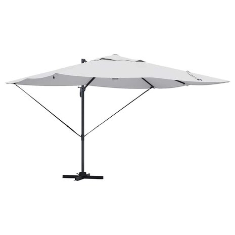 Cantilever Roma parasol Beige en zwart 352 x 251 x 265 cm