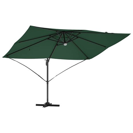 Cantilever Roma parasol Groen en Zwart 352 x 251 x 265 cm