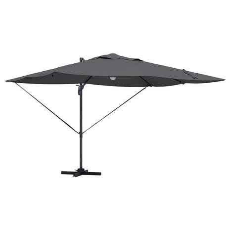 Cantilever Roma parasol Antraciet en Zwart 352 x 251 x 265 cm