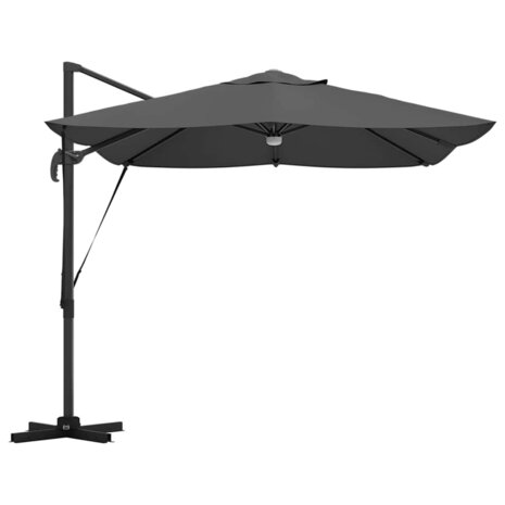 Cantilever Roma parasol Antraciet en Zwart 352 x 251 x 265 cm