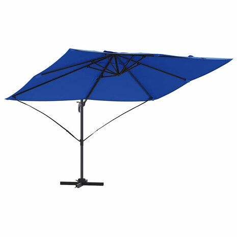 Cantilever Roma parasol Blauw en Zwart 352 x 251 x 260 cm