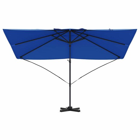 Cantilever Roma parasol Blauw en Zwart 352 x 251 x 260 cm