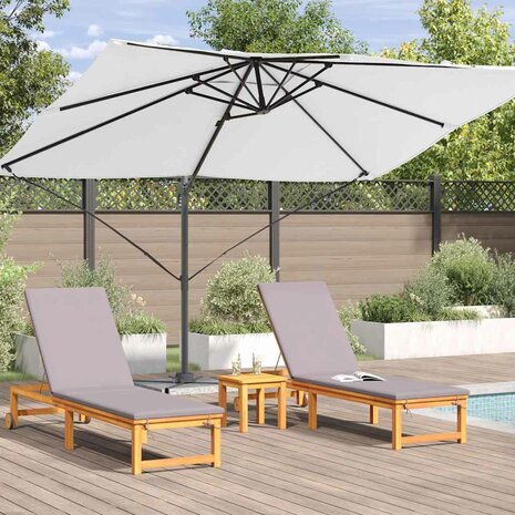Cantilever Roma parasol Beige en zwart 352 x 251 x 260 cm