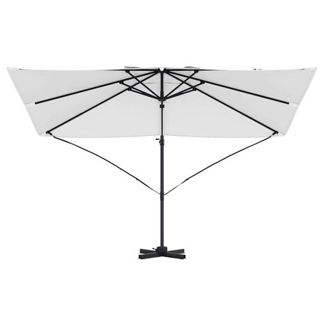 Cantilever Roma parasol Beige en zwart 352 x 251 x 260 cm