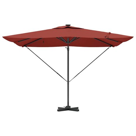 Parasol Terracotta 286 x 285 x 270 cm Aluminium