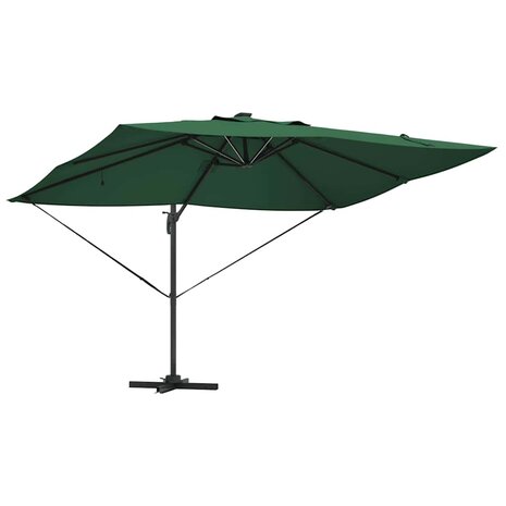 Cantilever Roma parasol Groen en Zwart 352 x 251 x 265 cm