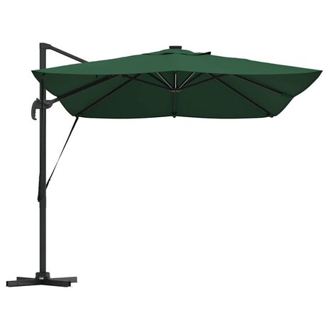 Cantilever Roma parasol Groen en Zwart 352 x 251 x 265 cm