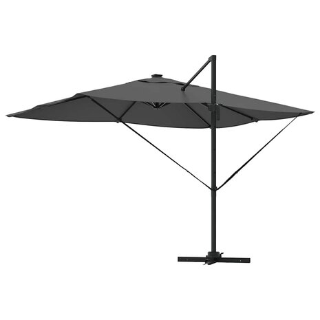 Cantilever Roma parasol Antraciet en Zwart 352 x 251 x 265 cm