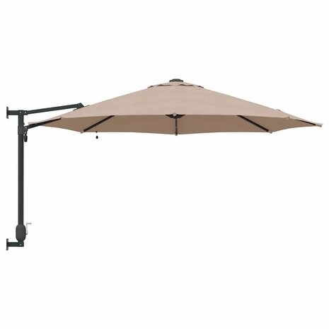 Tuinparasol Taupe en Zwart 248 x 248 x 148 cm