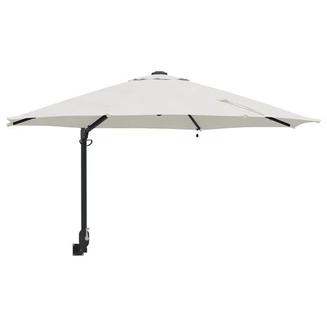 Tuinparasol Beige en zwart 248 x 248 x 148 cm