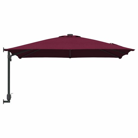 Tuinparasol Rood en Zwart 248.5 x 247.5 x 160 cm