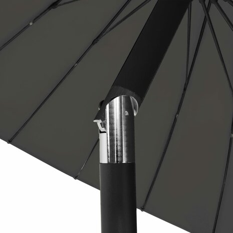 Parasol met aluminium paal 270 cm antraciet