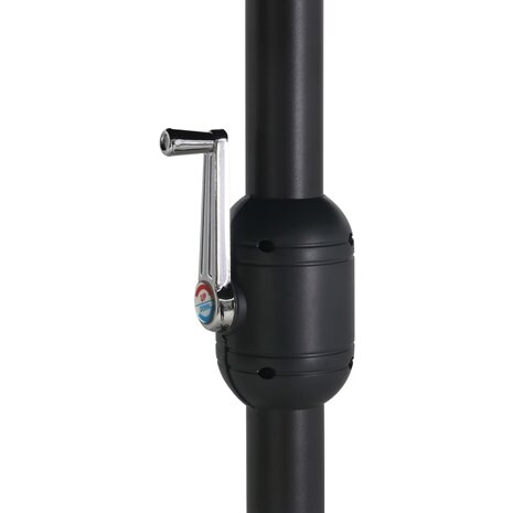 Parasol met aluminium paal 460x270 cm blauw