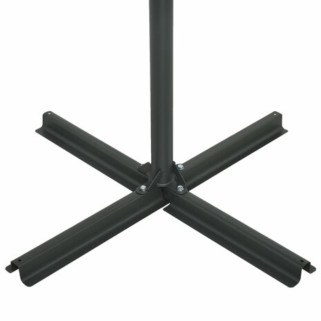 Parasol met aluminium paal 460x270 cm blauw
