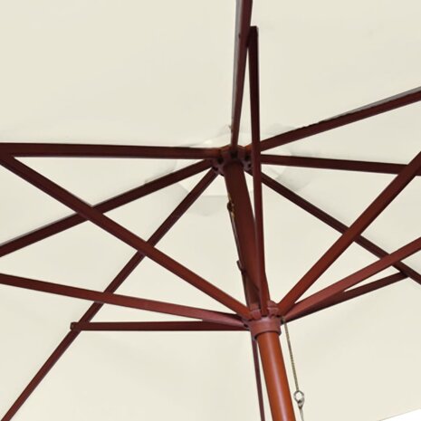 Parasol 300x258 cm zandwit