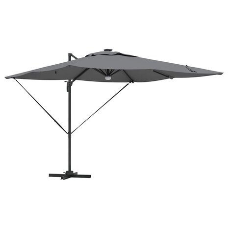 Roma Parasol Antraciet 286 x 285 x 270 cm Aluminium, Polyester