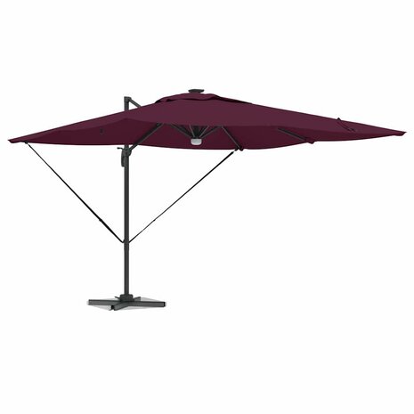 Roma Parasol Rood 286 x 285 x 270 cm Aluminium en Polyester