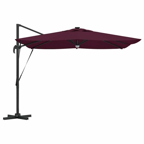 Roma Parasol Rood 286 x 285 x 270 cm Aluminium en Polyester