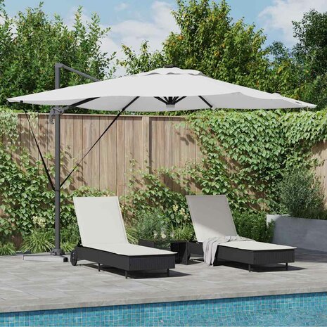 Roma Parasol Beige 286 x 285 x 270 cm Aluminium en Polyester