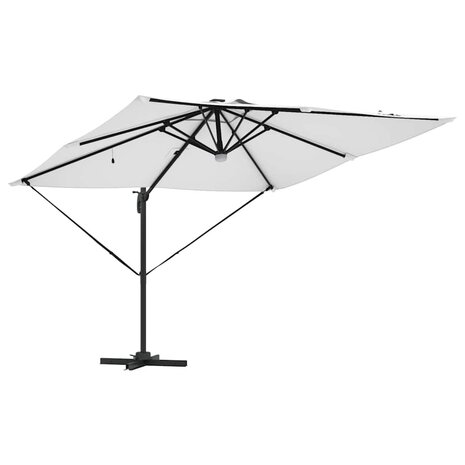 Roma Parasol Beige 286 x 285 x 270 cm Aluminium en Polyester