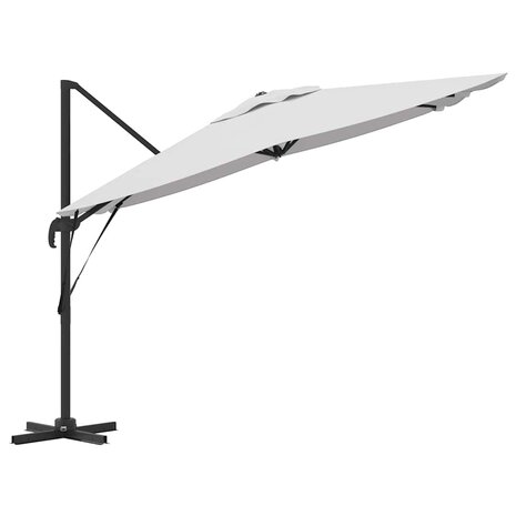 Roma Parasol Beige 286 x 285 x 265 cm Polyester en Aluminium