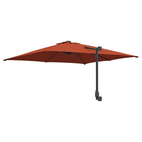 Tuinparasol Rood en Zwart 248.5 x 247.5 x 160 cm