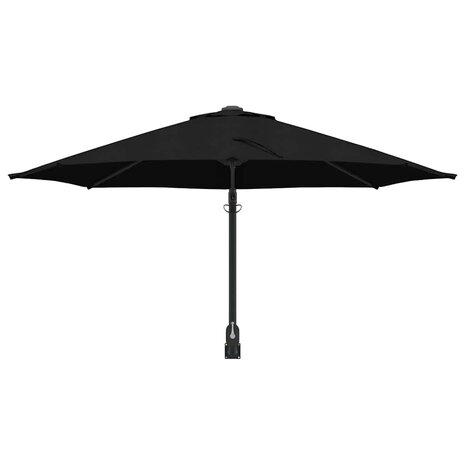 Tuinparasol Zwart en Zwart 248 x 248 x 148 cm