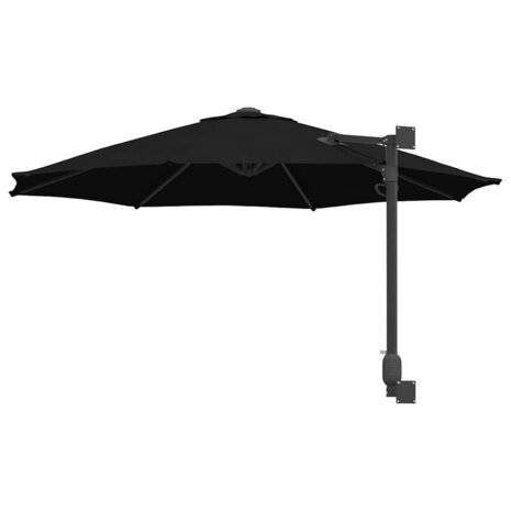 Tuinparasol Zwart en Zwart 248 x 248 x 148 cm