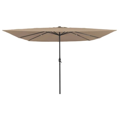 Tuinparasol Taupe en Zwart 295 x 295 x 245 cm