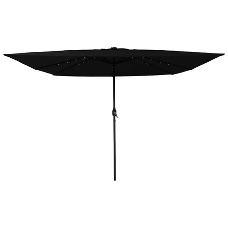 Tuinparasol Zwart 295 x 295 x 245 cm Polyester en staal