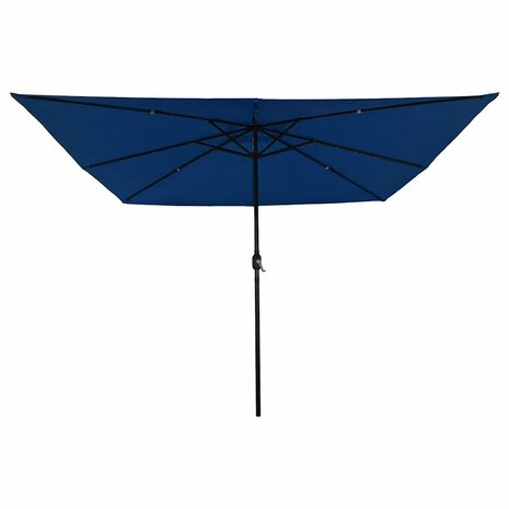 Tuinparasol Blauw en Zwart 295 x 295 x 245 cm
