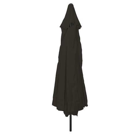 Tuinparasol Zwart 395 x 395 x 245 cm Polyester en staal