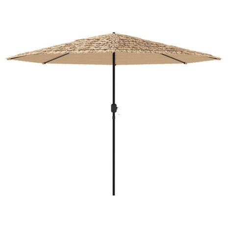 Parasol met stalen paal 324x324x247 cm bruin