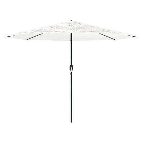 Parasol met stalen paal 388x388x248 cm wit