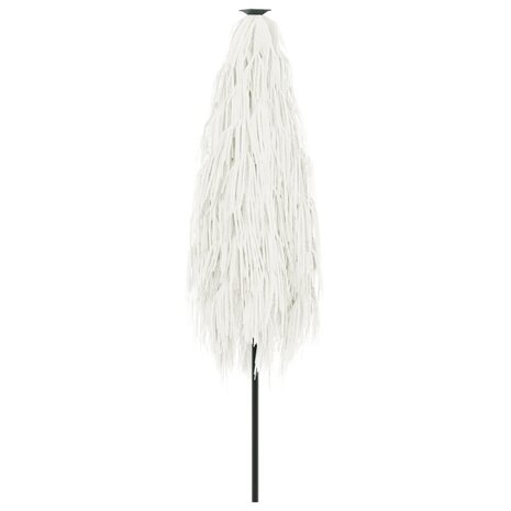 Parasol met stalen paal 388x388x248 cm wit