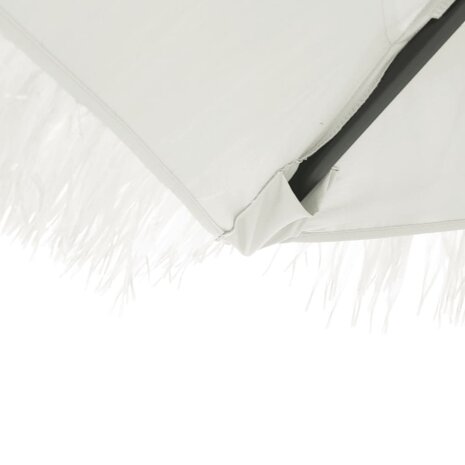 Parasol met stalen paal 388x388x248 cm wit