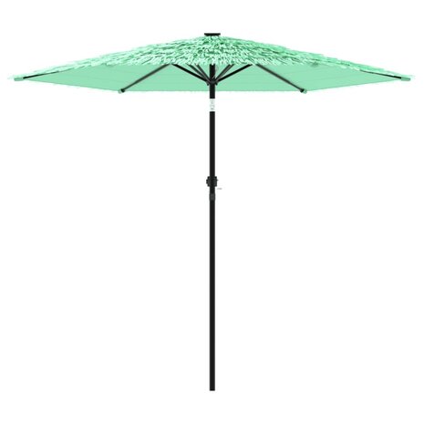 Parasol met stalen paal 223x223x213 cm groen
