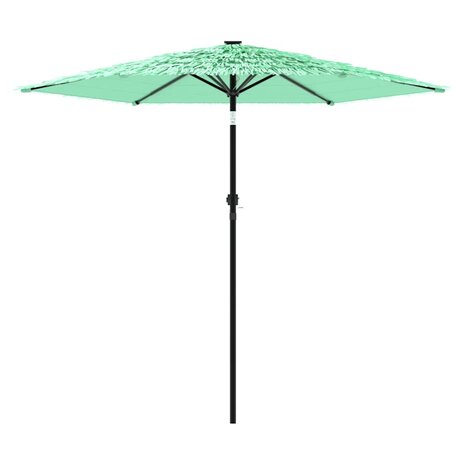 Parasol met stalen paal 268x268x226 cm groen