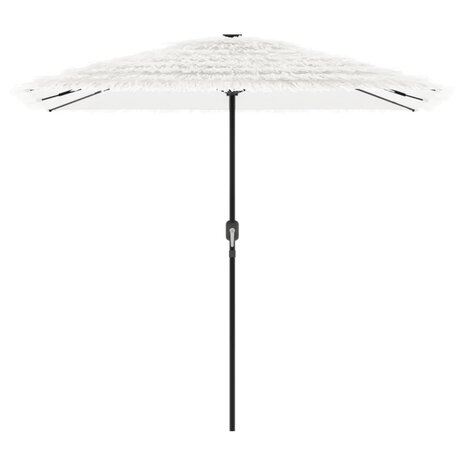 Parasol met stalen paal 248x248x248 cm wit