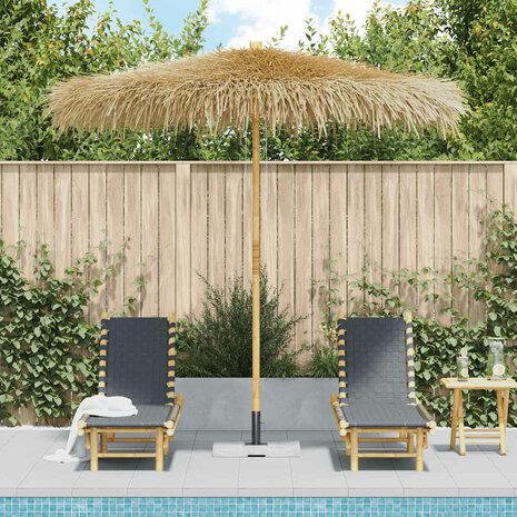 Parasol van bamboe met dak van bananenbladeren 210 cm