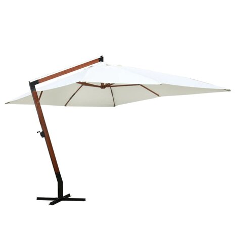 Parasol 300x400 cm wit