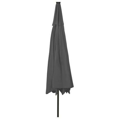 Parasol met LED-verlichting 400 cm antracietkleurig