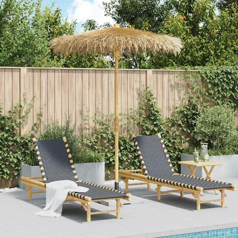 Tiki Paraplu met Bananenblad Luifel 180 cm Bamboe