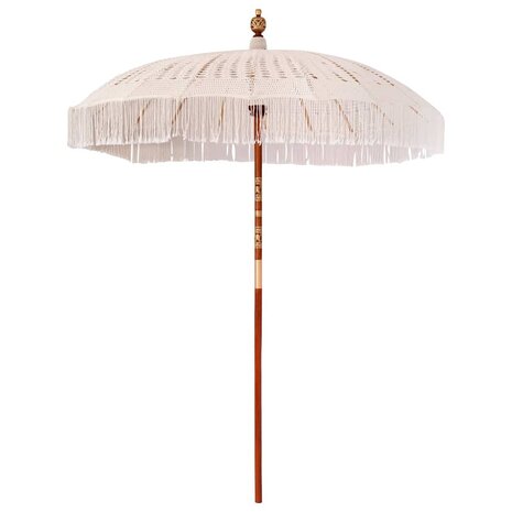 Parasol Crème (185-195) x 250 cm Katoen en massief hout