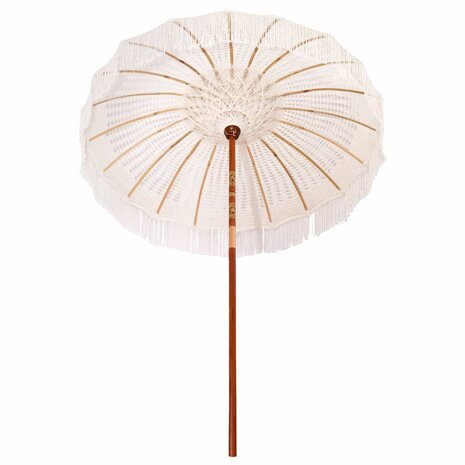 Parasol Crème (185-195) x 250 cm Katoen en massief hout