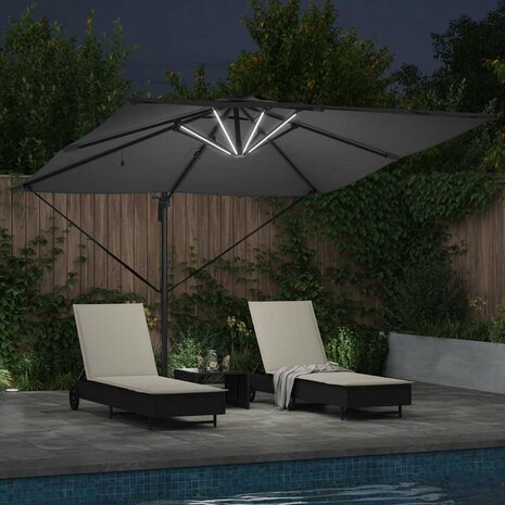 Parasol 286 x 285 x 270 cm Aluminium