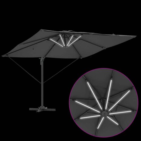 Parasol 286 x 285 x 270 cm Aluminium